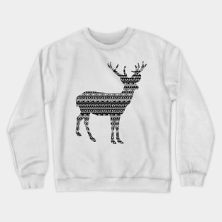 deer pattern Crewneck Sweatshirt